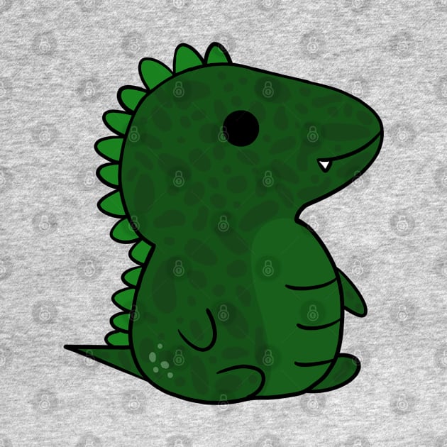 Green Baby Dinosaur by Lobinha